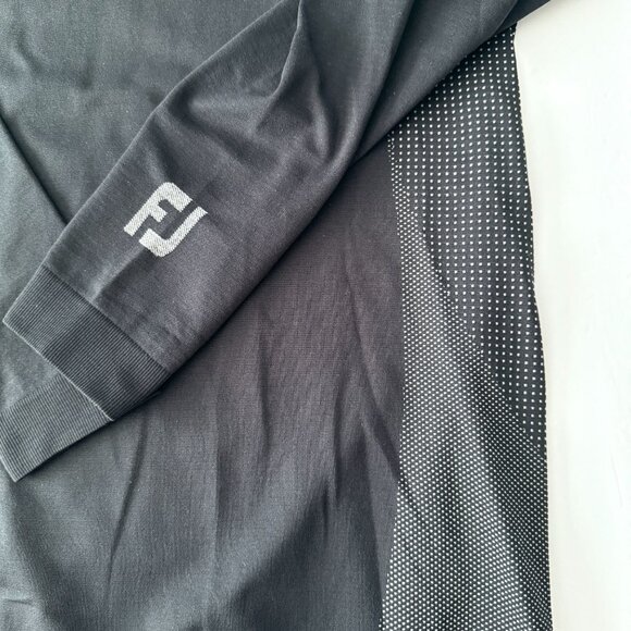 FootJoy Mens Thermal Base Layer Black Long Sleeve Nylon/Polyester/Spandex Size L - Picture 4 of 11